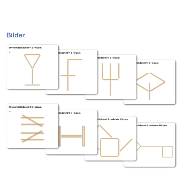 Arbeitskartei Rätsel, Spiele und Bilder mit Streichhölzern – Bild 4