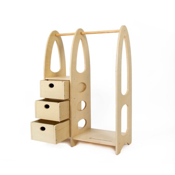 Kindergarderobe aus Holz - abwischbare Premiumqualität – Bild 4