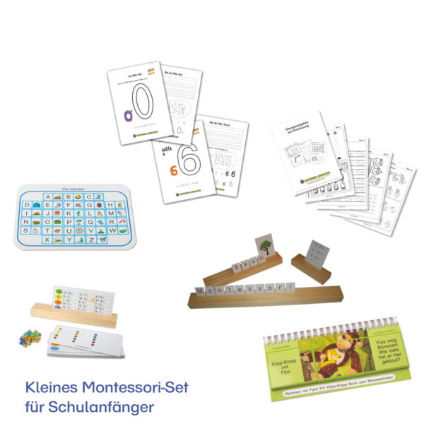 Kleines Montessori-Set für Schulanfänger