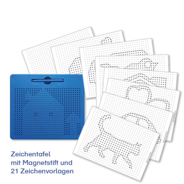 Magische magnetische Zeichentafel mit 21 Kopiervorlagen – Bild 2