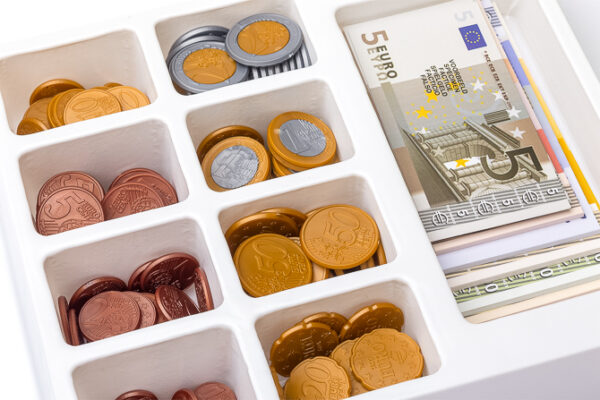 Euro Rechengeld - 290-teiliges Set mit Spielgeld - Scheine und Münzen – Bild 2