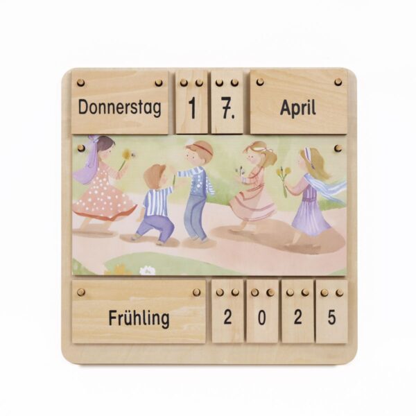 Kinder Lernkalender aus Holz - Dauerkalender – Bild 2