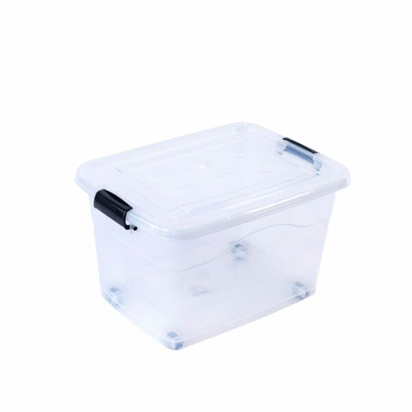 65 L Aufbewahrungsbox mit Deckel - stapelbar und rollbar