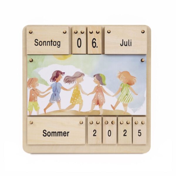 Kinder Lernkalender aus Holz - Dauerkalender – Bild 3