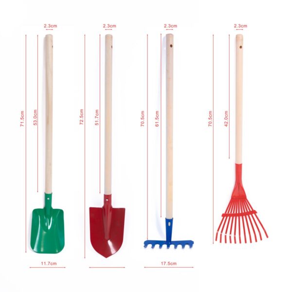 Gartenarbeitsset in Kindergartenqualität – Bild 4