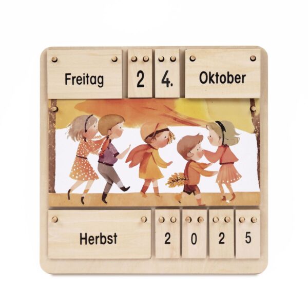 Kinder Lernkalender aus Holz - Dauerkalender – Bild 4