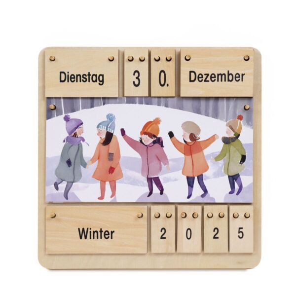 Kinder Lernkalender aus Holz - Dauerkalender – Bild 5