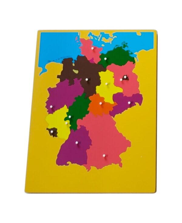 8 Montessori Puzzlekarten zu Kontinenten und Ländern – Bild 9